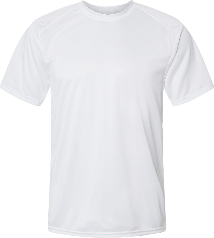 Front View of White Islander Performance T-Shirt - 200