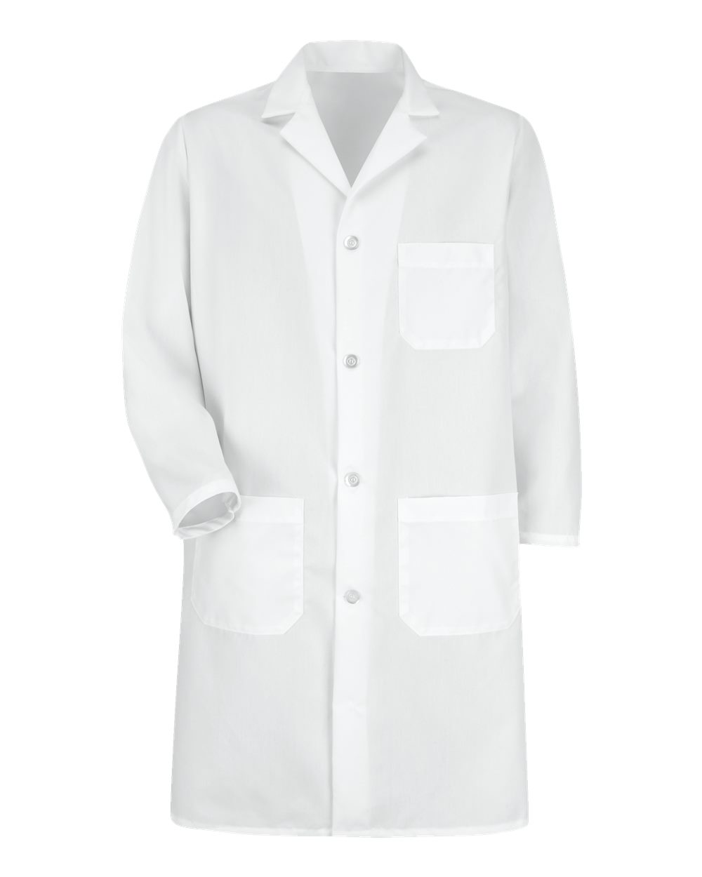 Front View of White Lab Coat - 5700