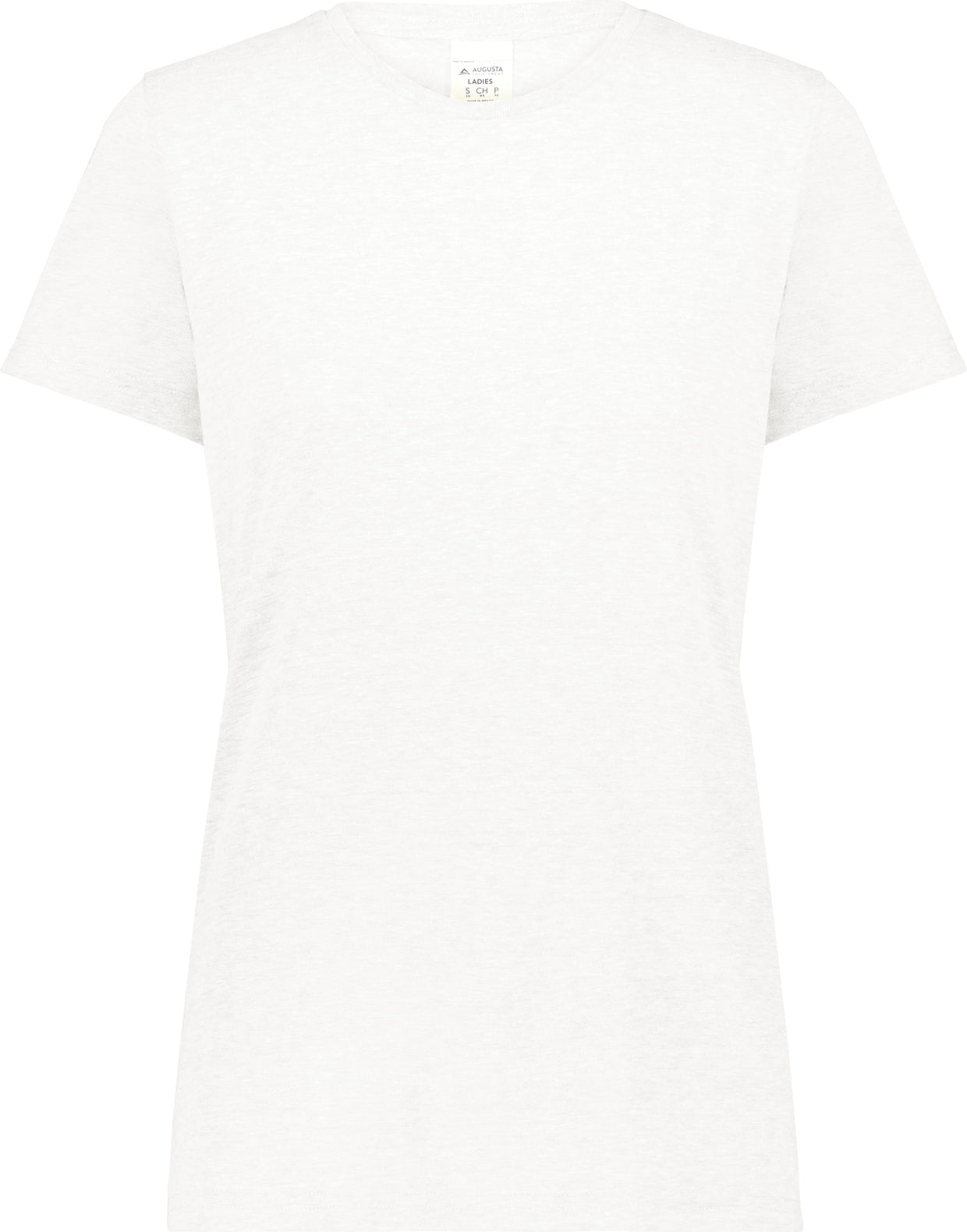 WHITE LDS ALL-DAY C/B TRI BLND TEE