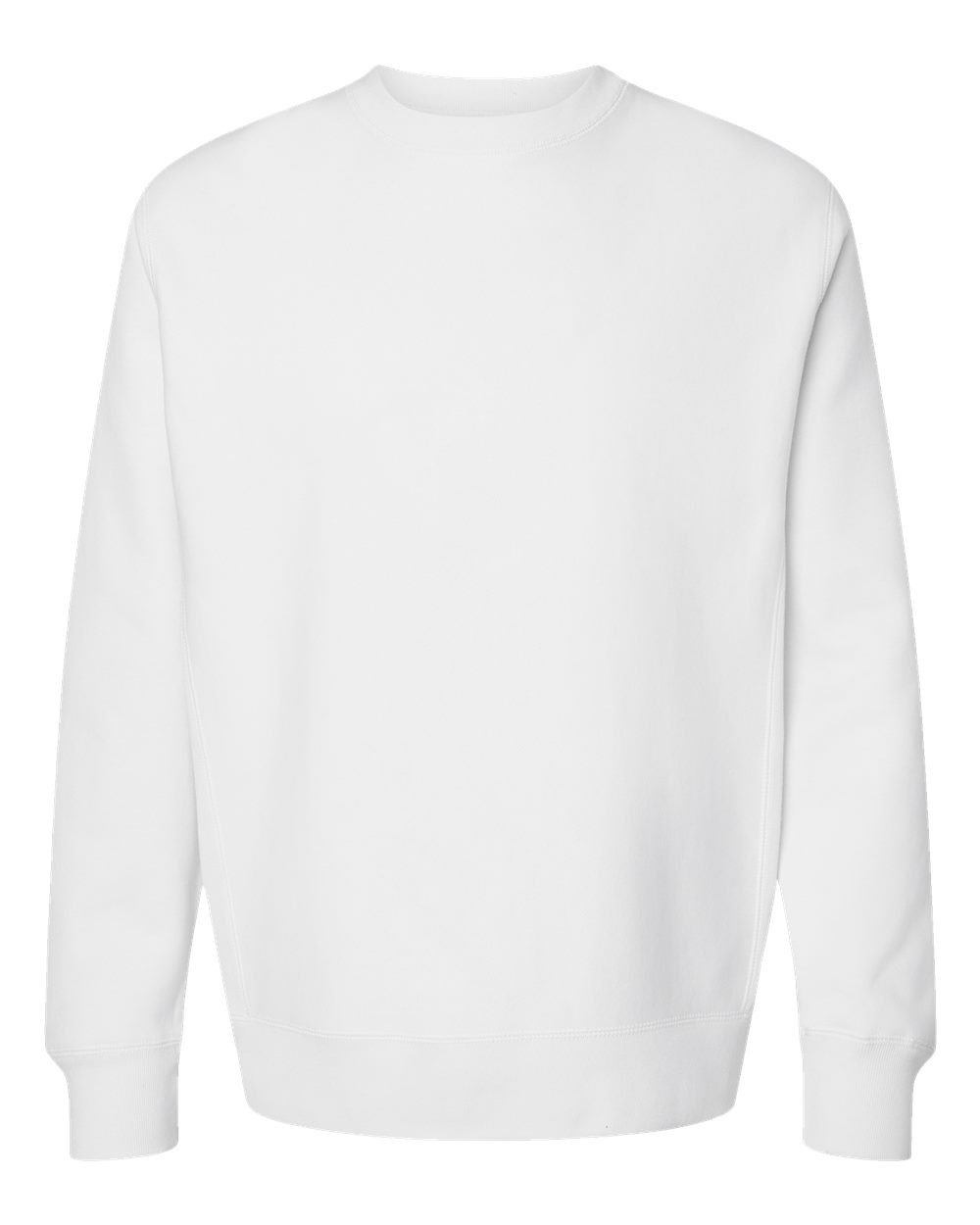 Front View of White Legend - Premium Heavyweight Cross-Grain Crewneck Sweatshirt - IND5000C