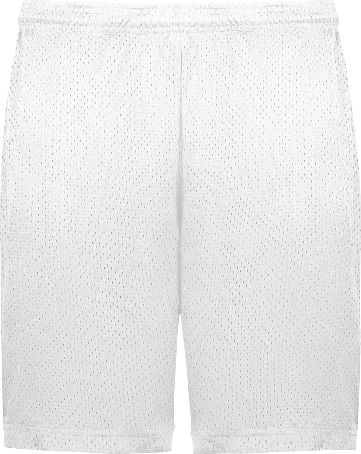 Front View of WHITE MESH/TRICOT SHORT