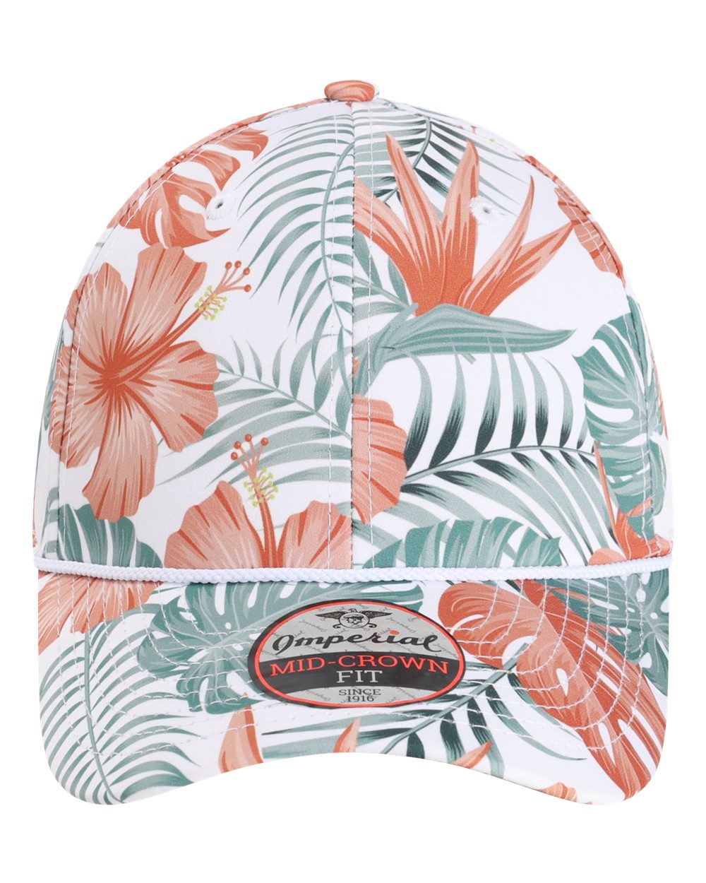 Front View of White Multi The Outtasite Cap - 5058