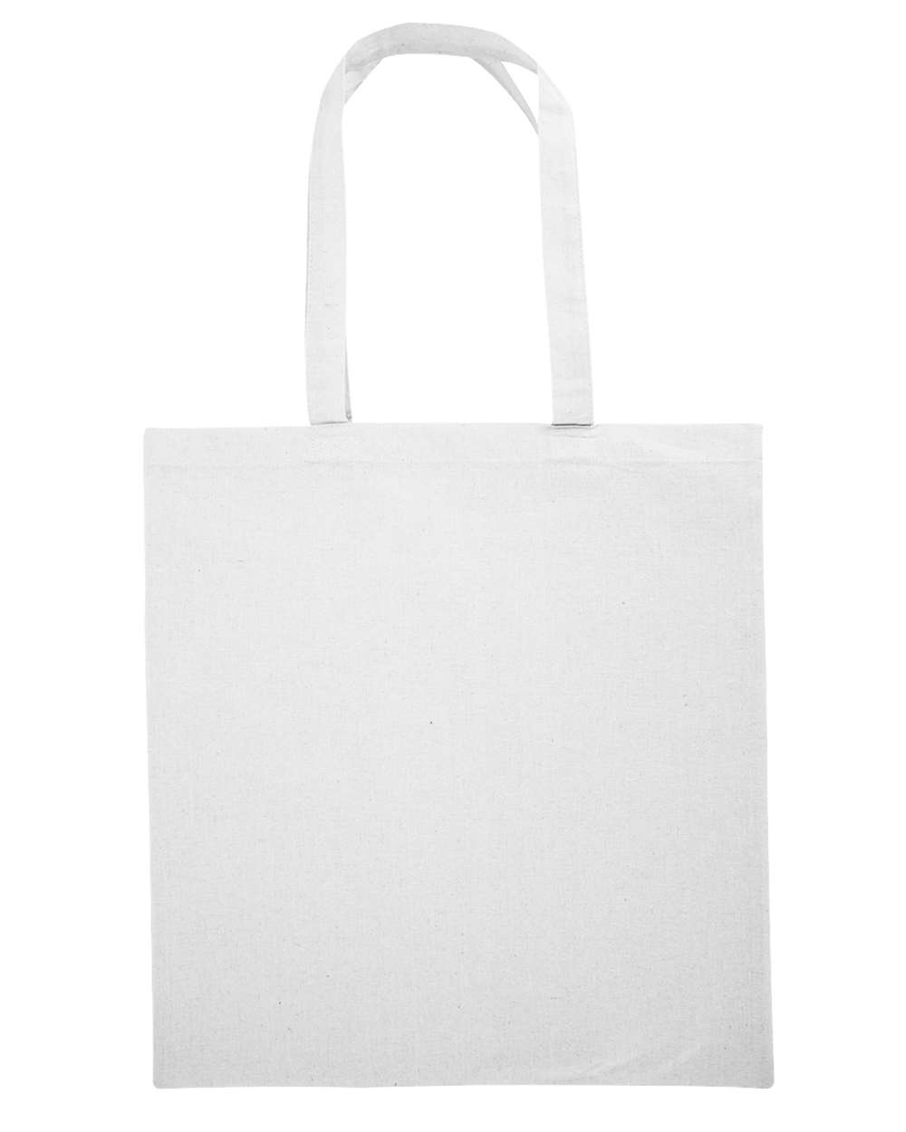Front View of White Nicole Recycled Tote - 8860R