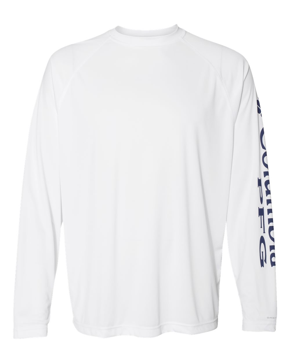 Front View of White/ Nightshade PFG Terminal Tackle™ Long Sleeve T-Shirt - 212472