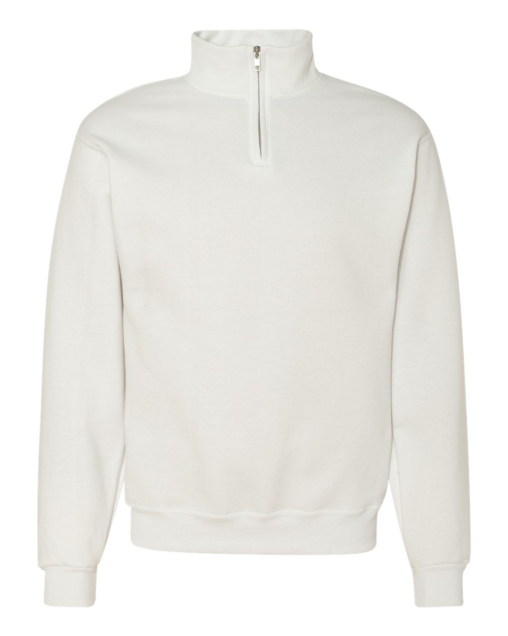 White Nublend® Cadet Collar Quarter-Zip Sweatshirt - 995MR