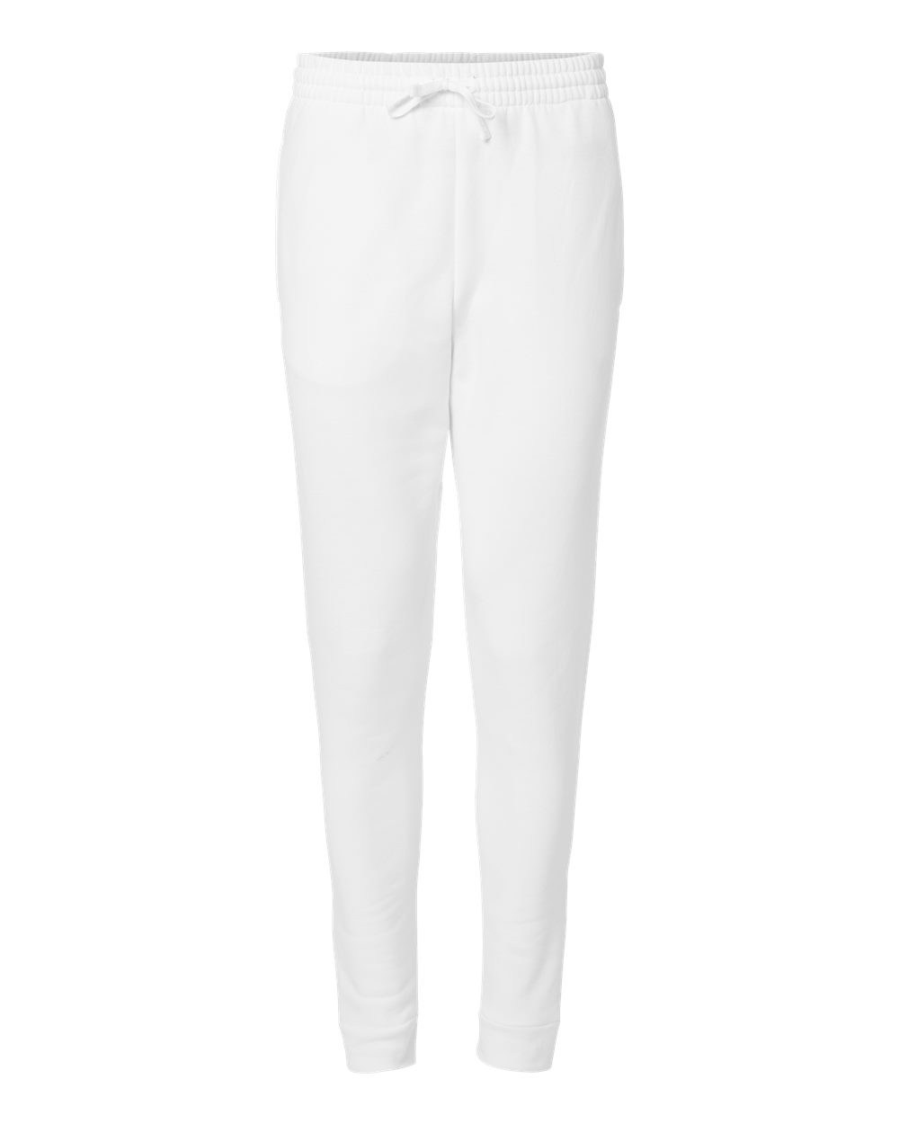 Front View of White Nublend® Joggers - 975MPR