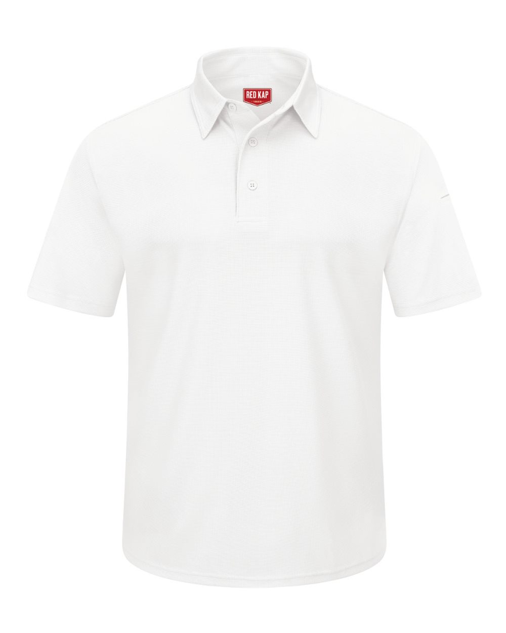 Front View of White Performance Knit® Flex Series Pro Polo - SK90