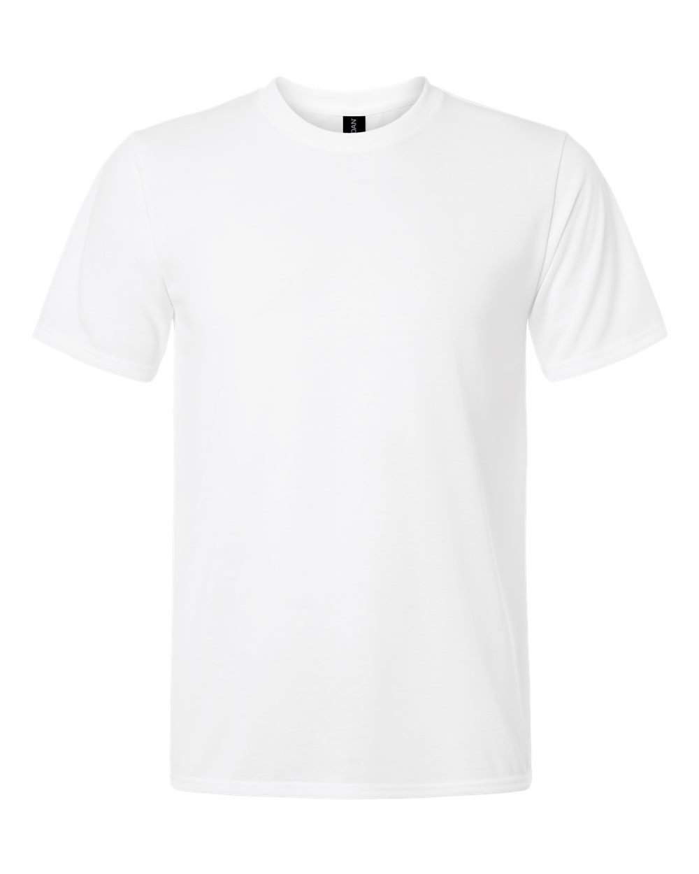 Front View of White Performance® T-Shirt - 42000