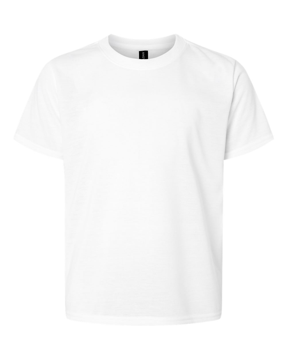 Front View of White Performance® Youth T-Shirt - 42000B