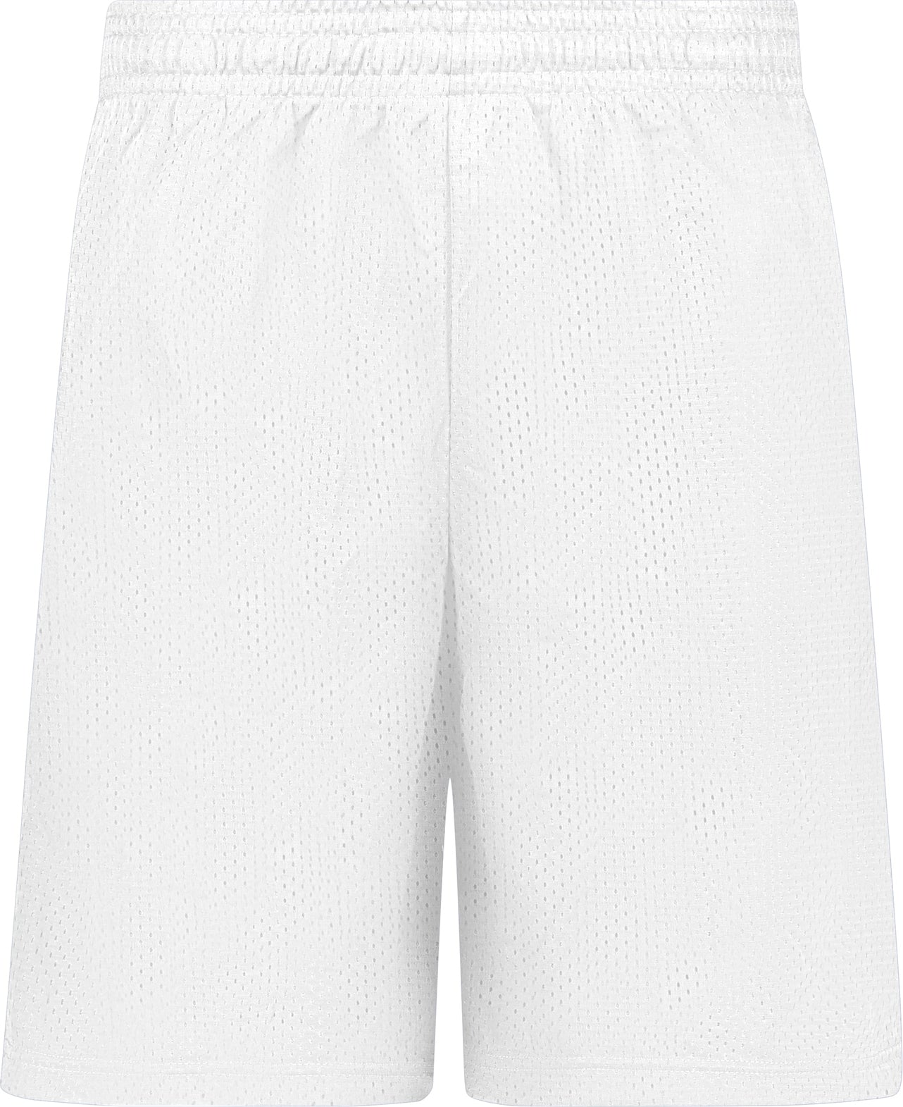 WHITE POCKETED MESH SHORT