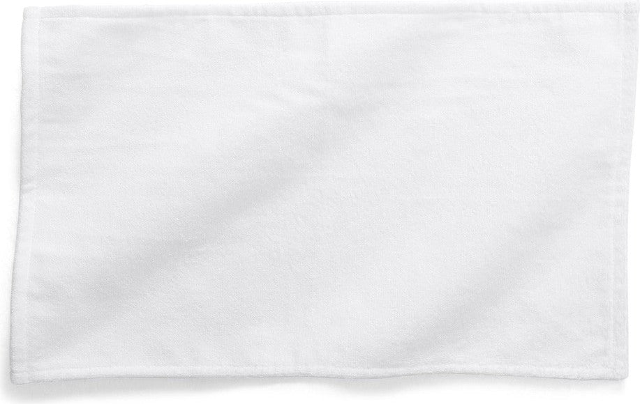 Front View of White Port Authority Sublimation Rally Towel PT48