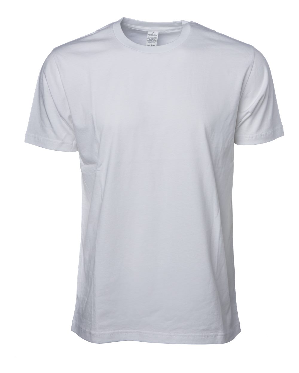 Front View of White Premium Pigment-Dyed T-Shirt - PRM180PT