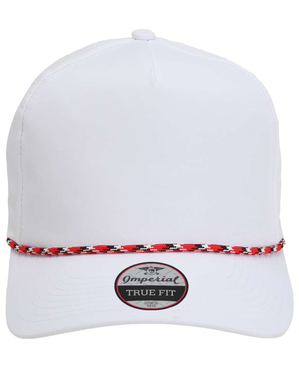 Front View of White/ Red-Black The Wrightson Cap - 5054