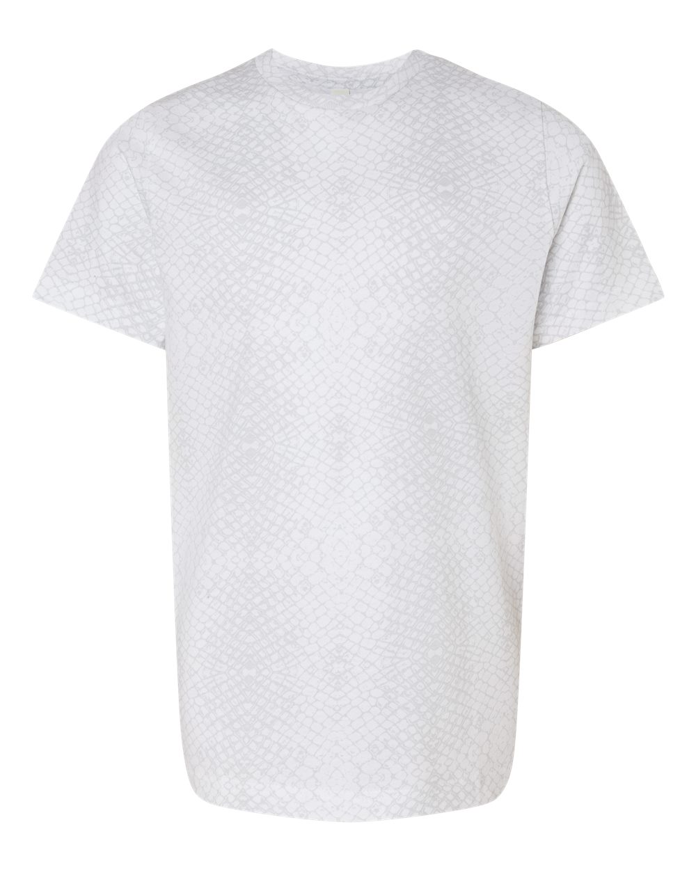 Front View of White Reptile Youth Fine Jersey Tee - 6101