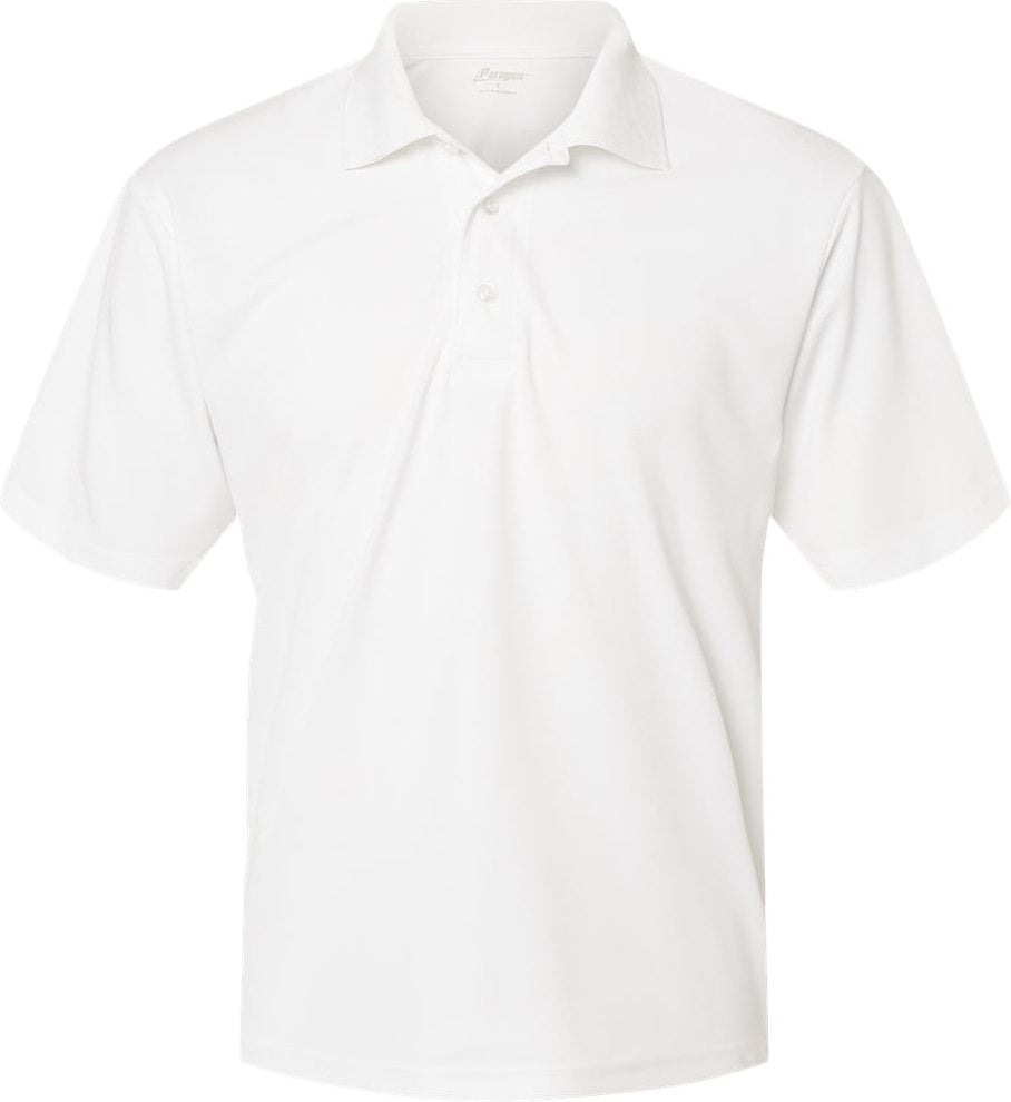 Front View of White Sebring Performance Polo - 500