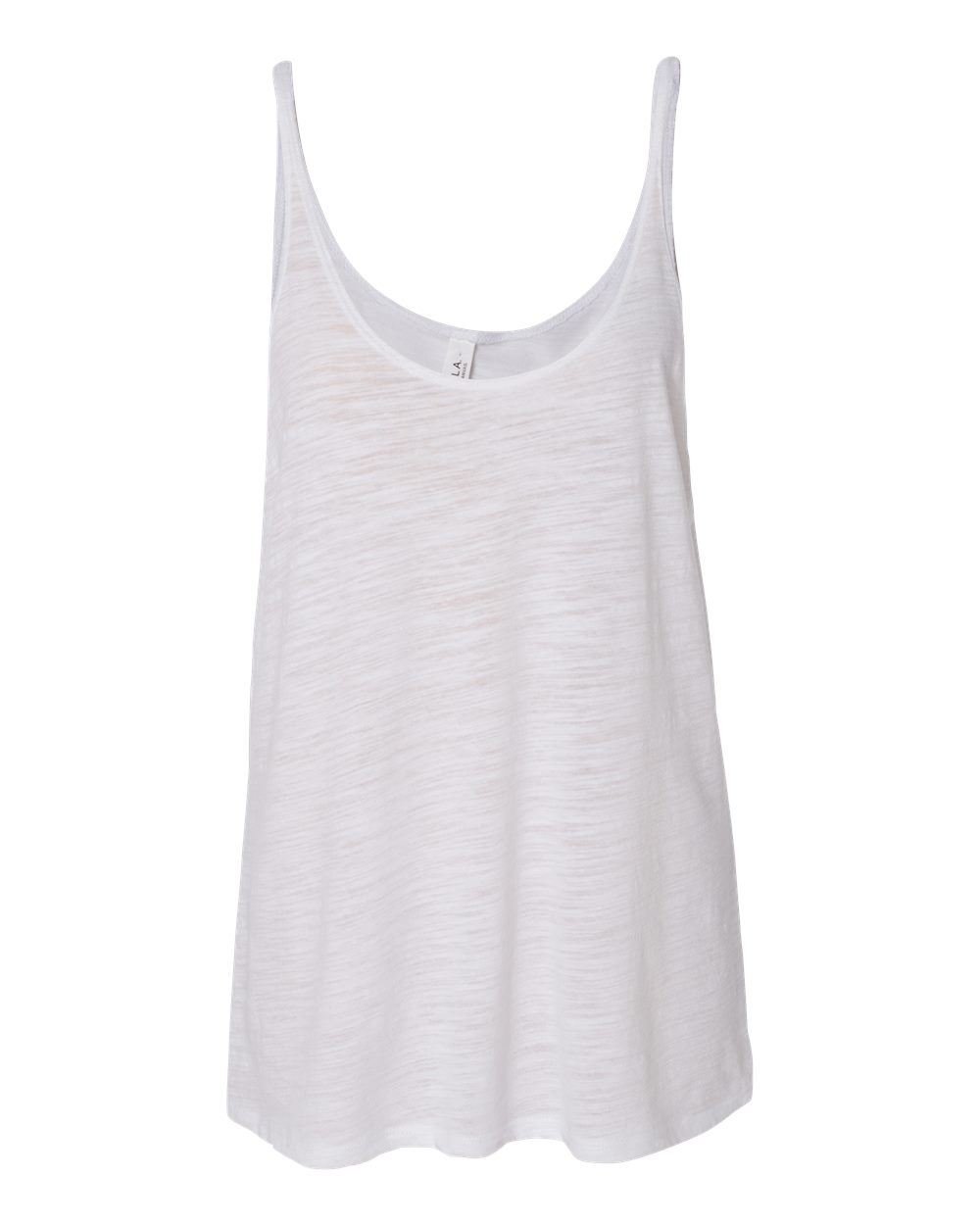 White Slub Women's Slouchy Tank - 8838