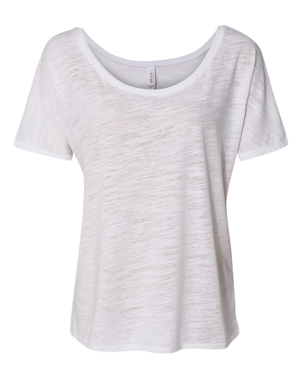 White Slub Women’s Slouchy Tee - 8816