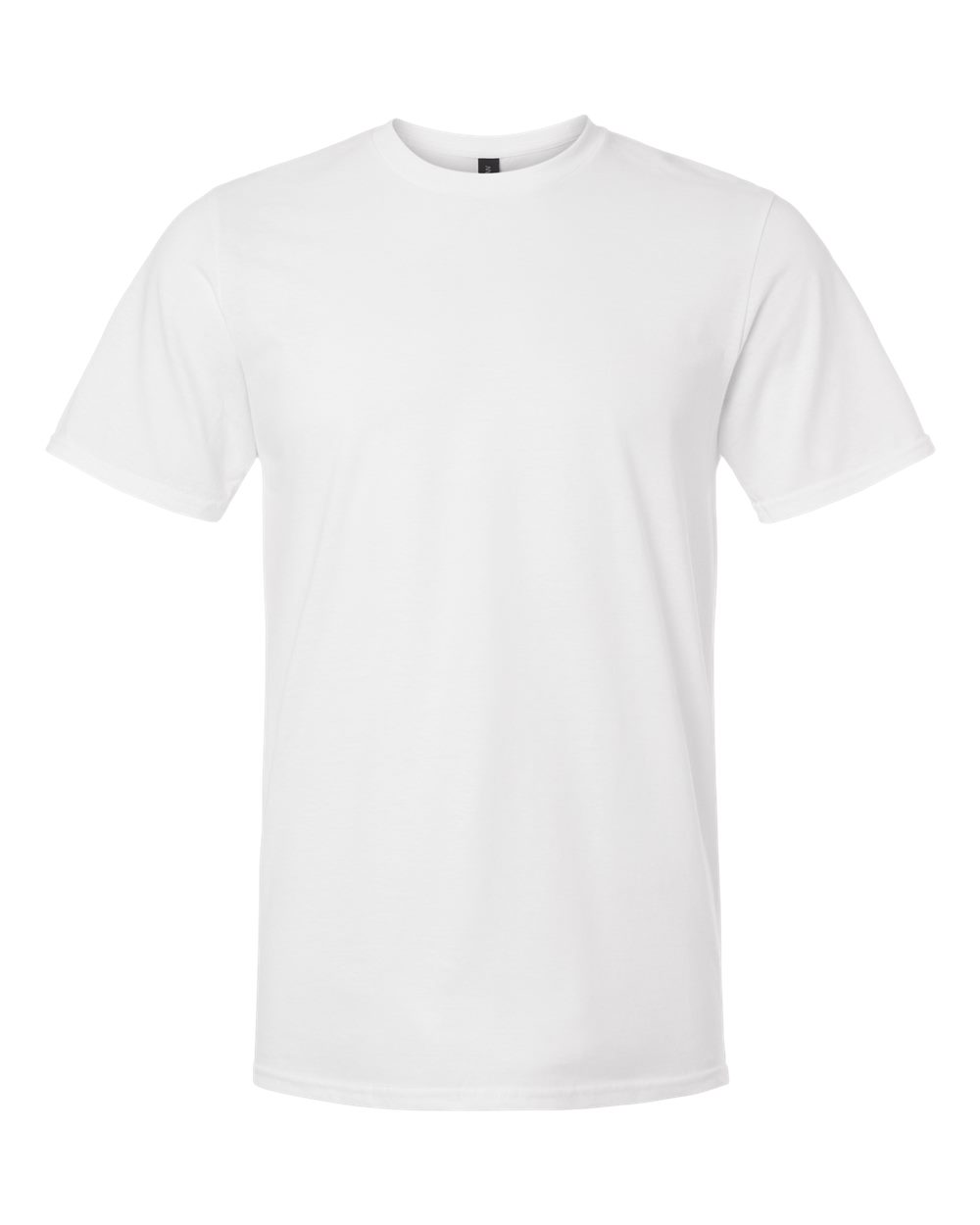 Front View of White Softstyle® Lightweight T-Shirt - 980