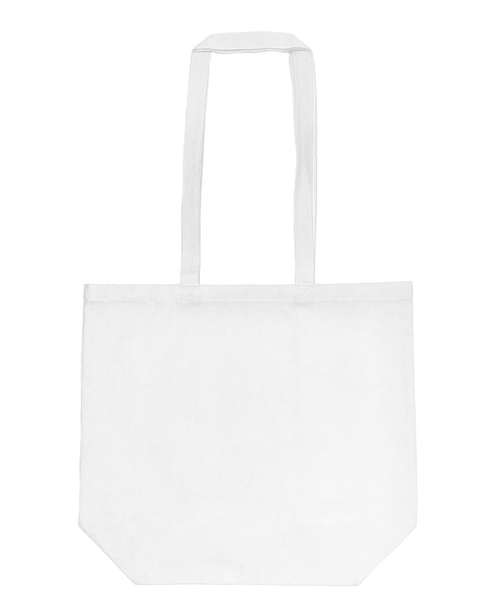 Front View of White Star of India Midweight Recycled Canvas Tote - 8866R