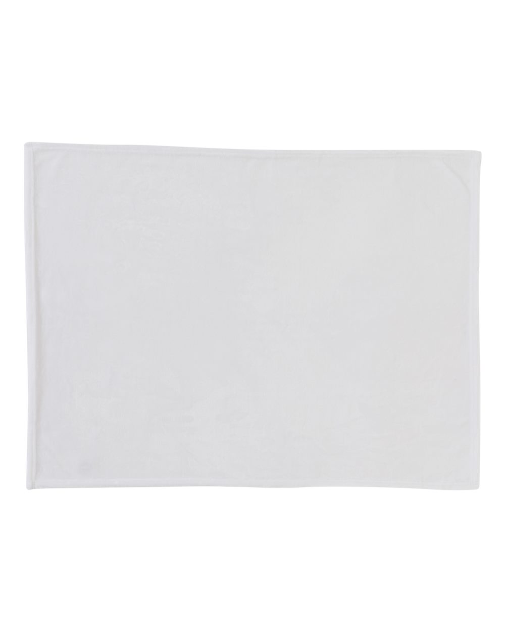 Front View of White Sublimation Silk Touch Baby Blanket - PSB3040ST