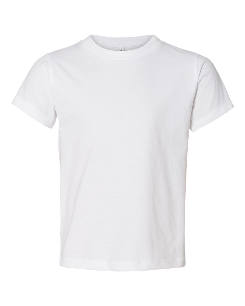 Front View of White Toddler Jersey Tee - 3001T