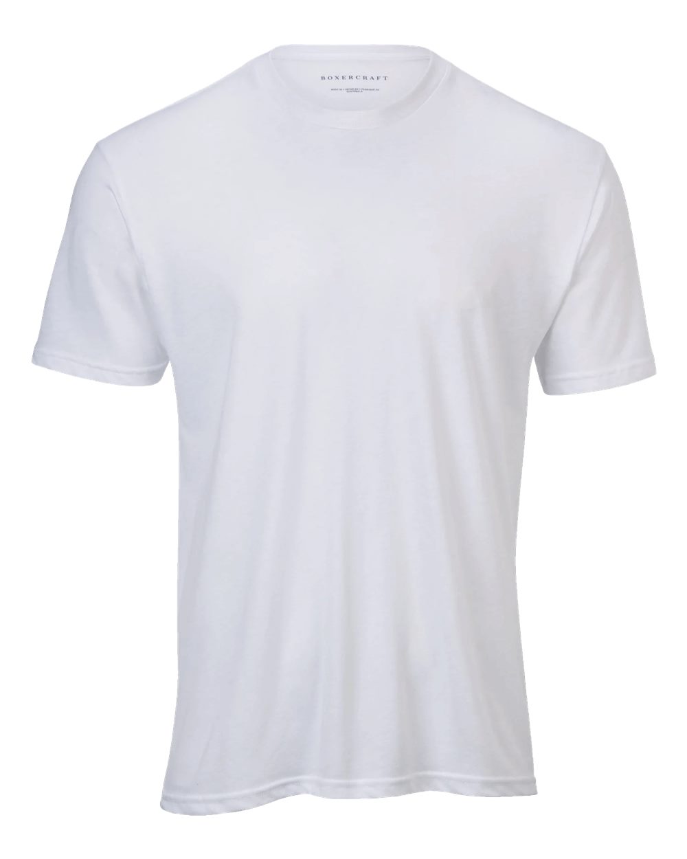 Front View of White Tri-Blend T-Shirt - BM2102