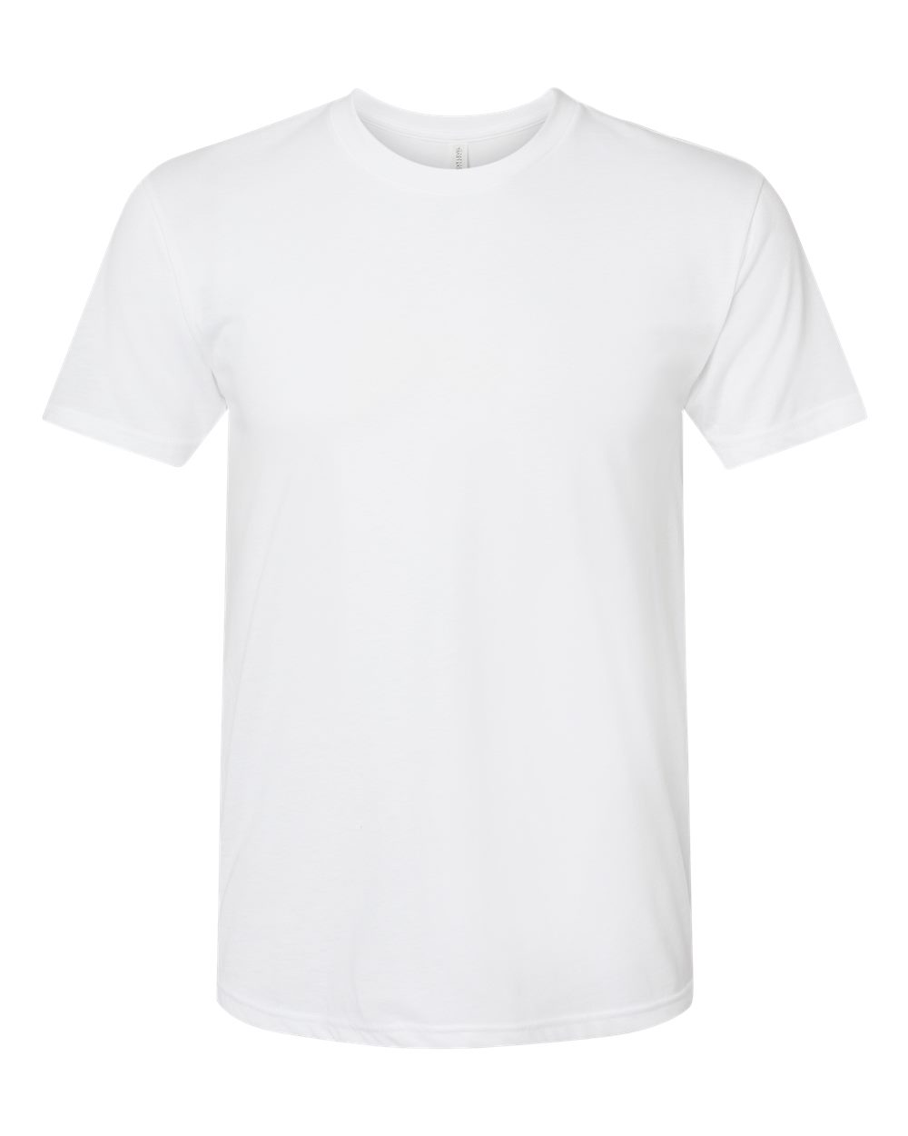 Front View of White Triblend T-Shirt - 6010