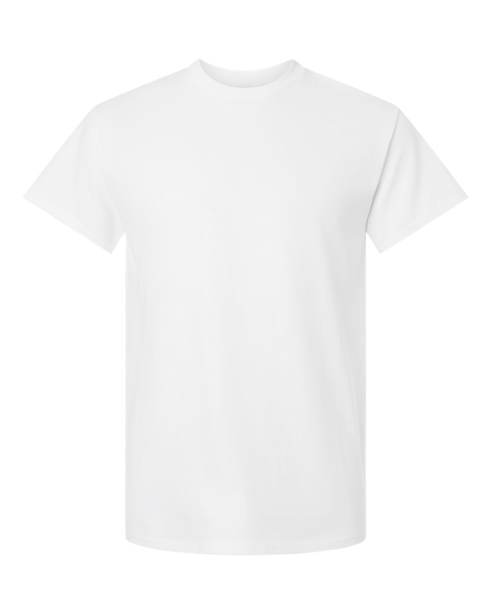 Front View of White Ultra Cotton® T-Shirt - 2000