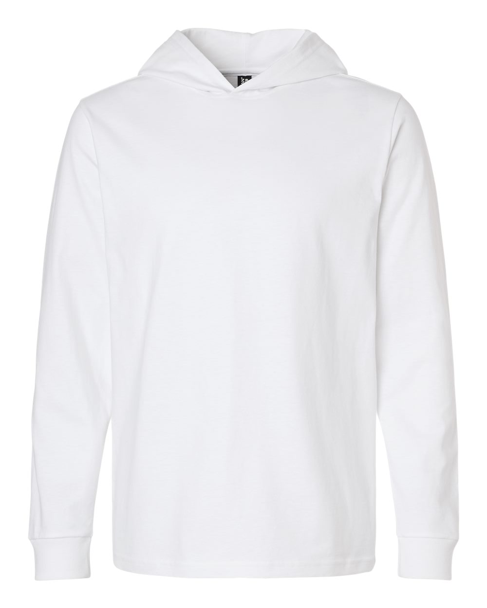 Front View of White Unisex Hammer™ Maxweight Hooded T-Shirt - 75500