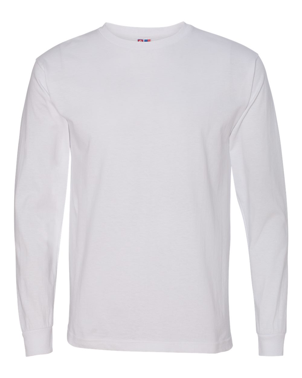 White USA-Made Long Sleeve T-Shirt - 5060