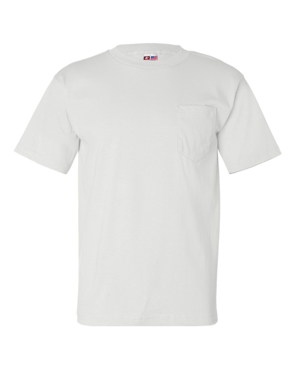 White USA-Made Pocket T-Shirt - 7100