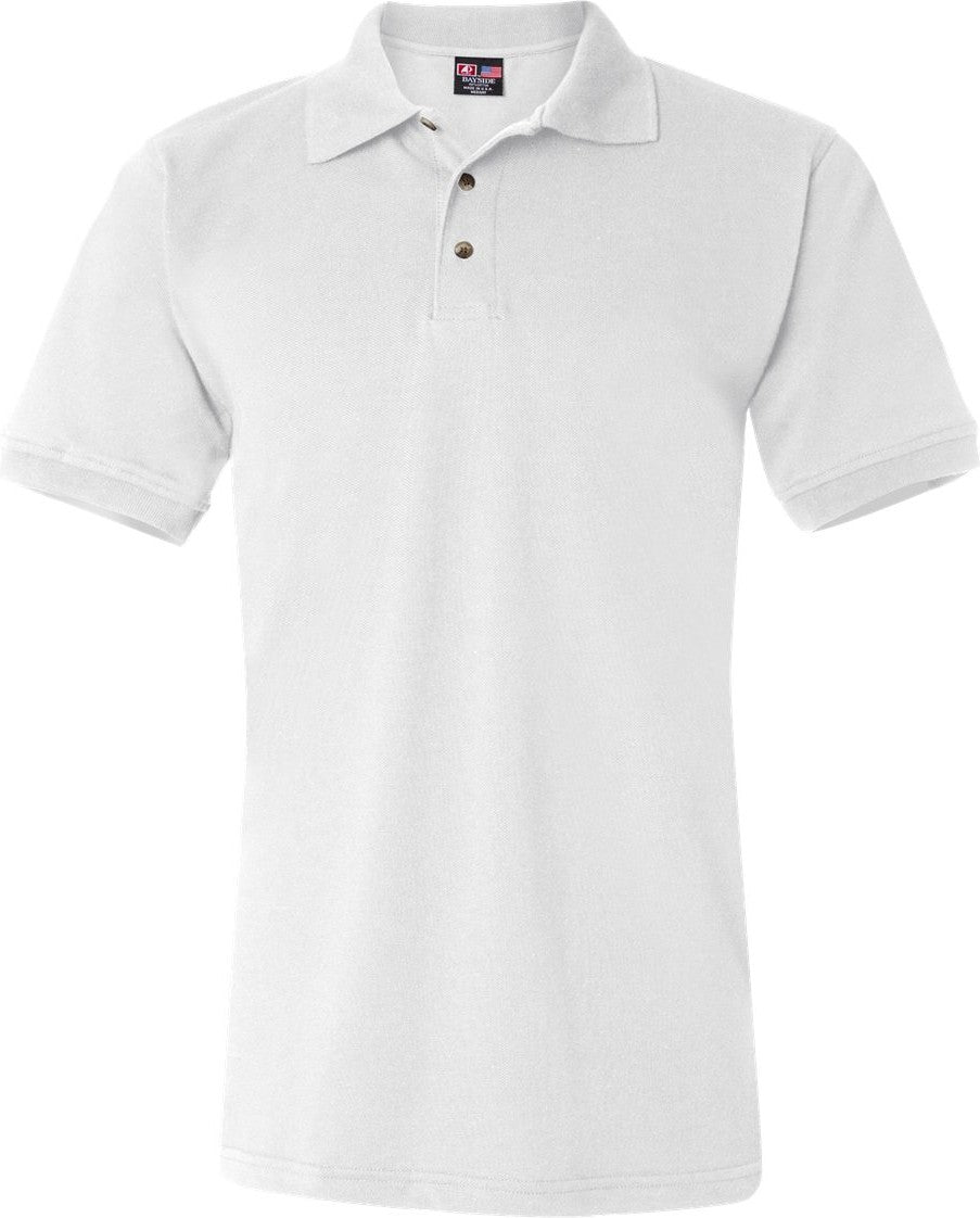 White USA-Made Polo - 1000