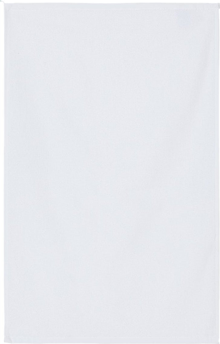 Front View of White Velour Towel - C162523