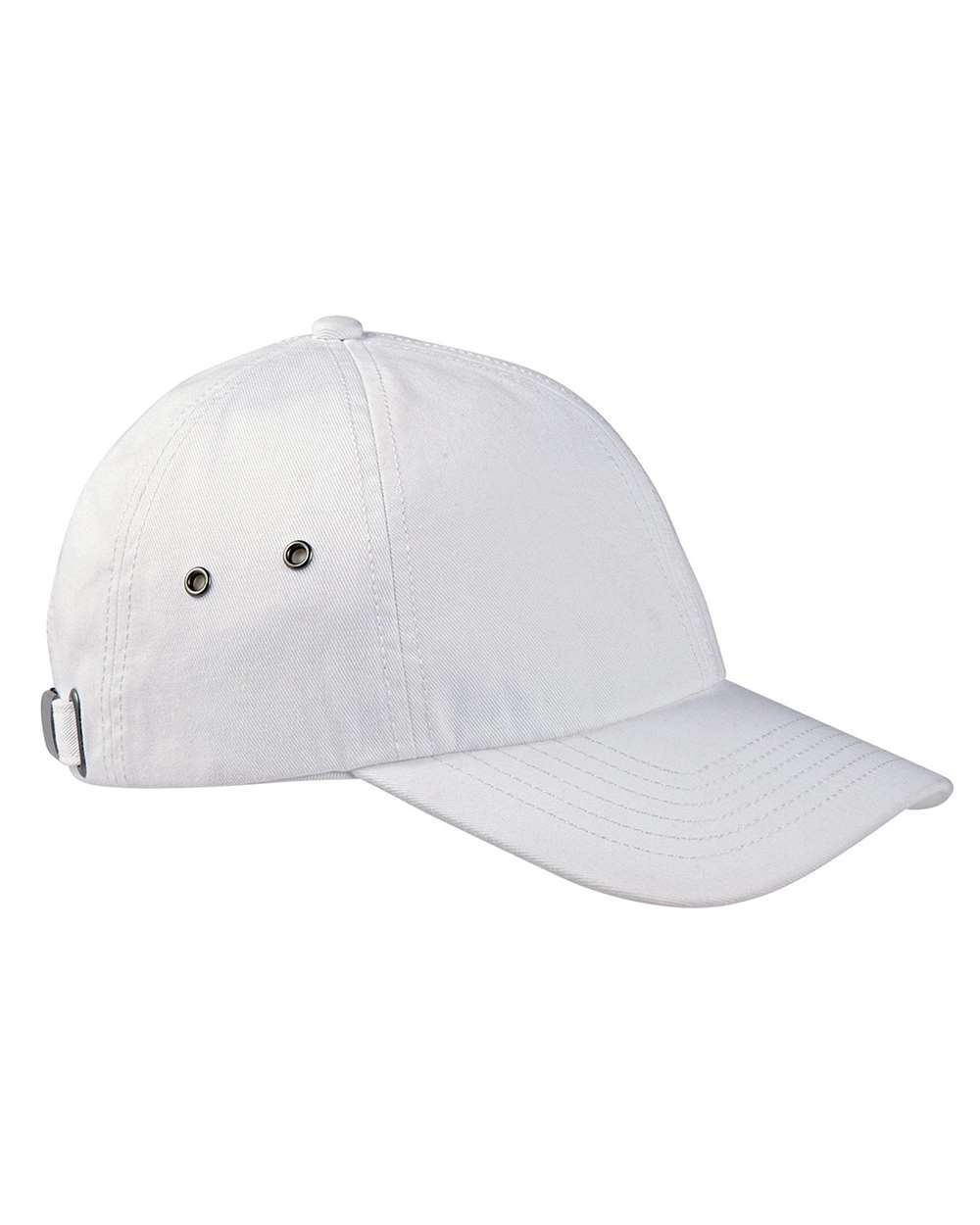 Front View of White Washed Baseball Cap - BA529 plain