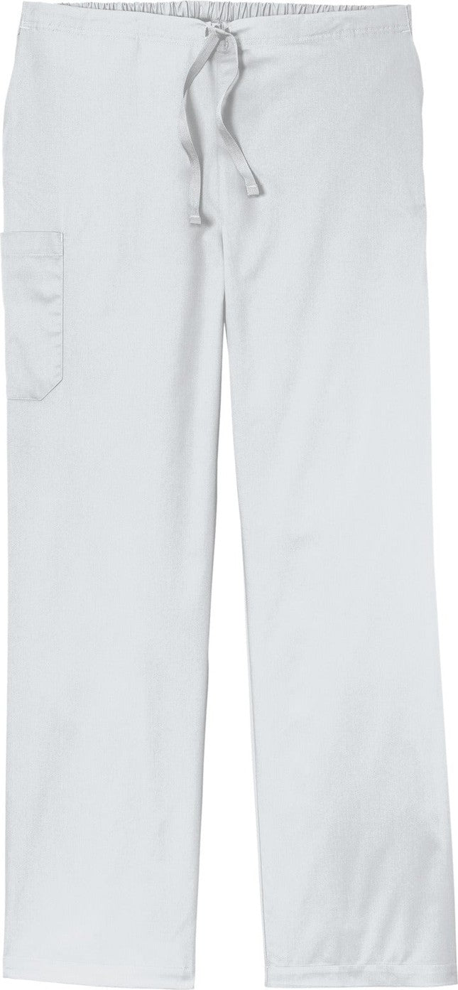 Front View of White Wink Unisex Short WorkFlex Cargo Pant WW3150S
