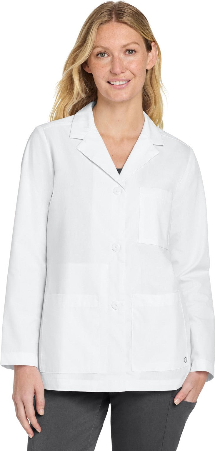 Front View of White Wink Women's Consultation Lab Coat WW4072