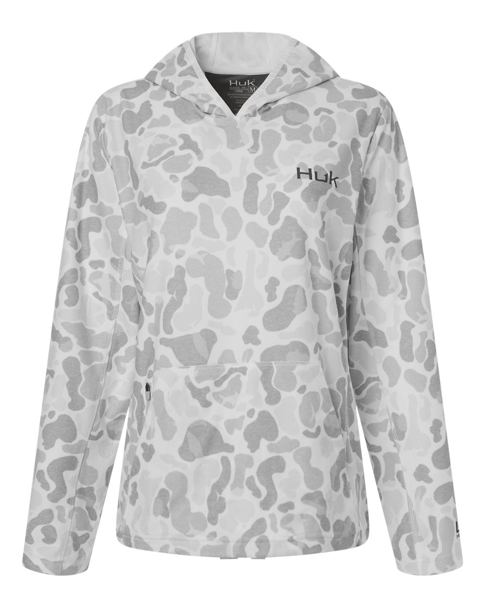 Front View of White Women&#39;s Coldfront+ KC Print Hooded Sweatshirt - H6130037