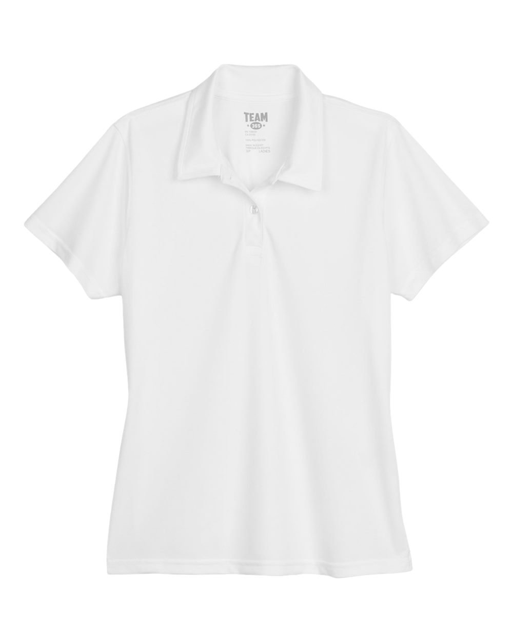 Front View of White Women's Command Snag Protection Polo - TT21W