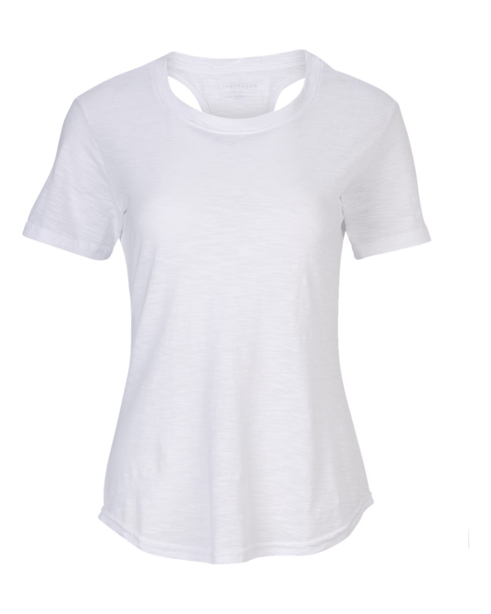 Front View of White Women's Cut-It-Out T-Shirt - T67