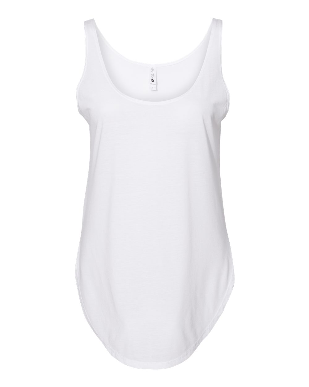 Front View of White Women's Festival Tank - 5033