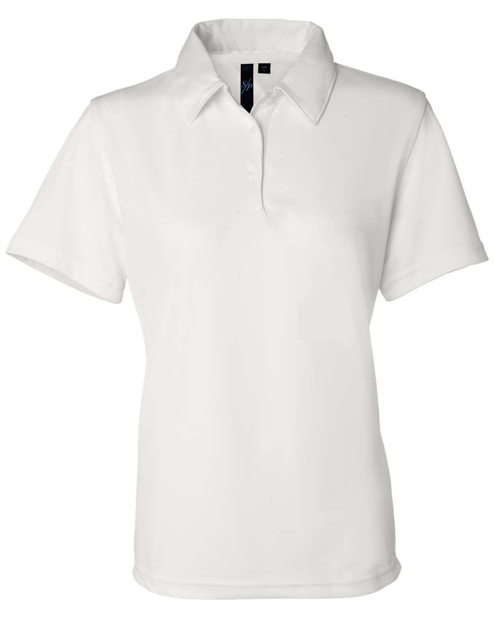 White Women's Moisture Free Mesh Polo - 5469