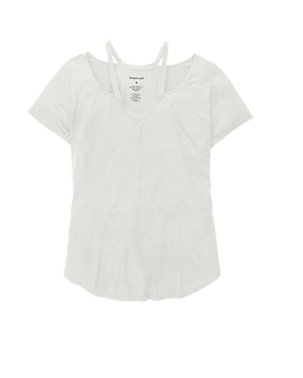 Front View of White Women's Moxie T-Shirt - T53