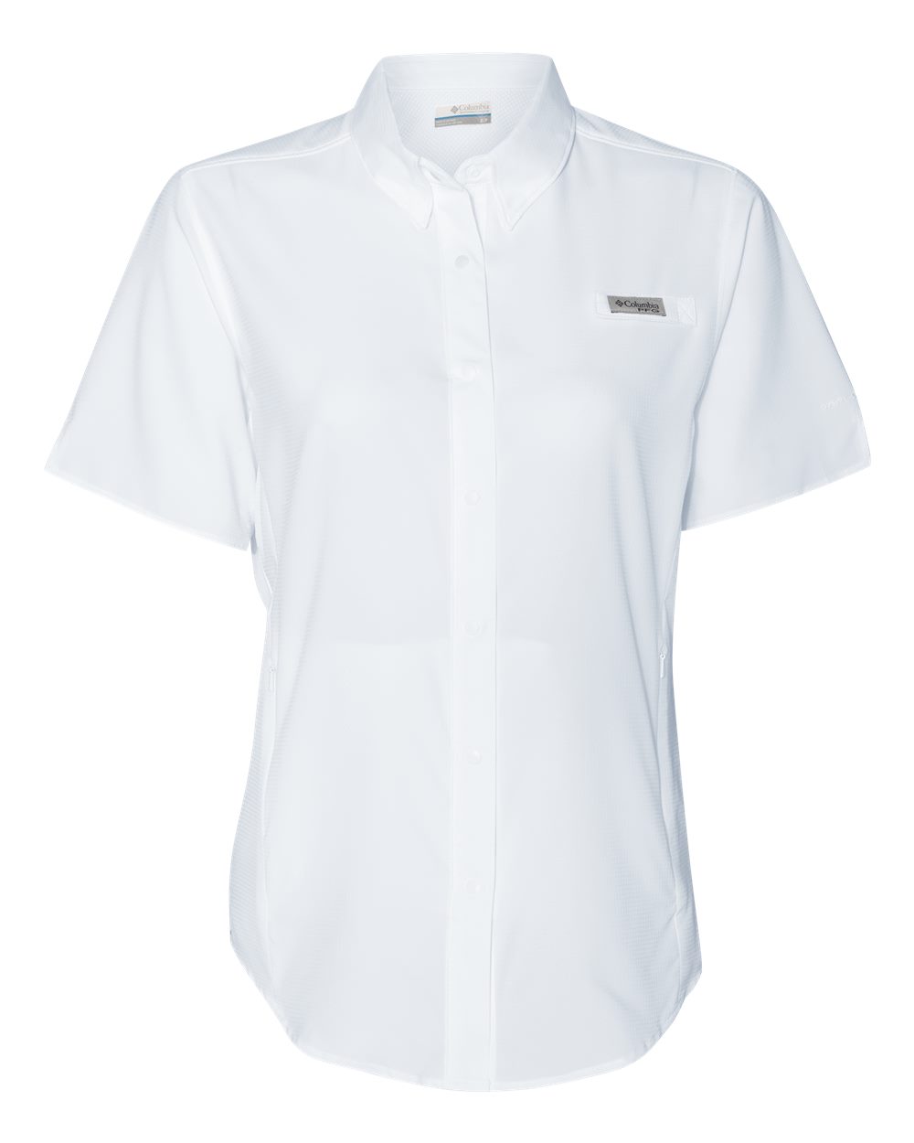 Front View of White Women's PFG Tamiami™ II Short Sleeve Shirt - 212466