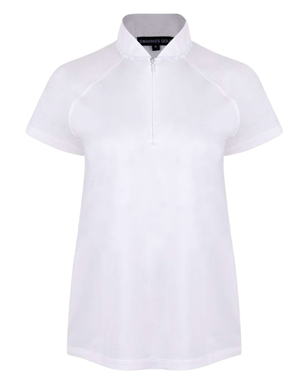 Front View of White Women's Quinn Polo - SW200L