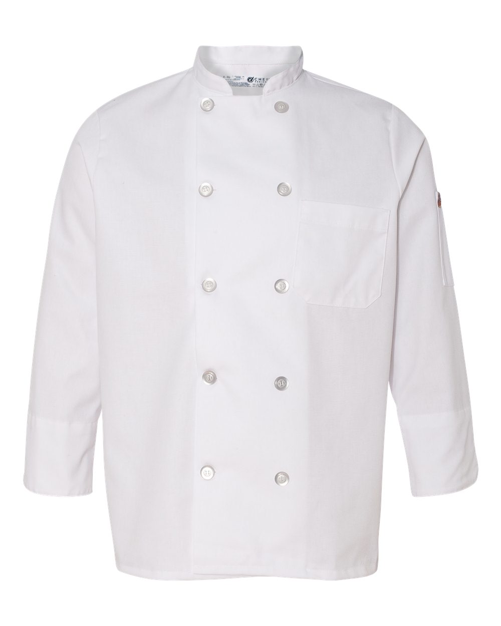 White Women's Ten Button Chef Coat - 0401