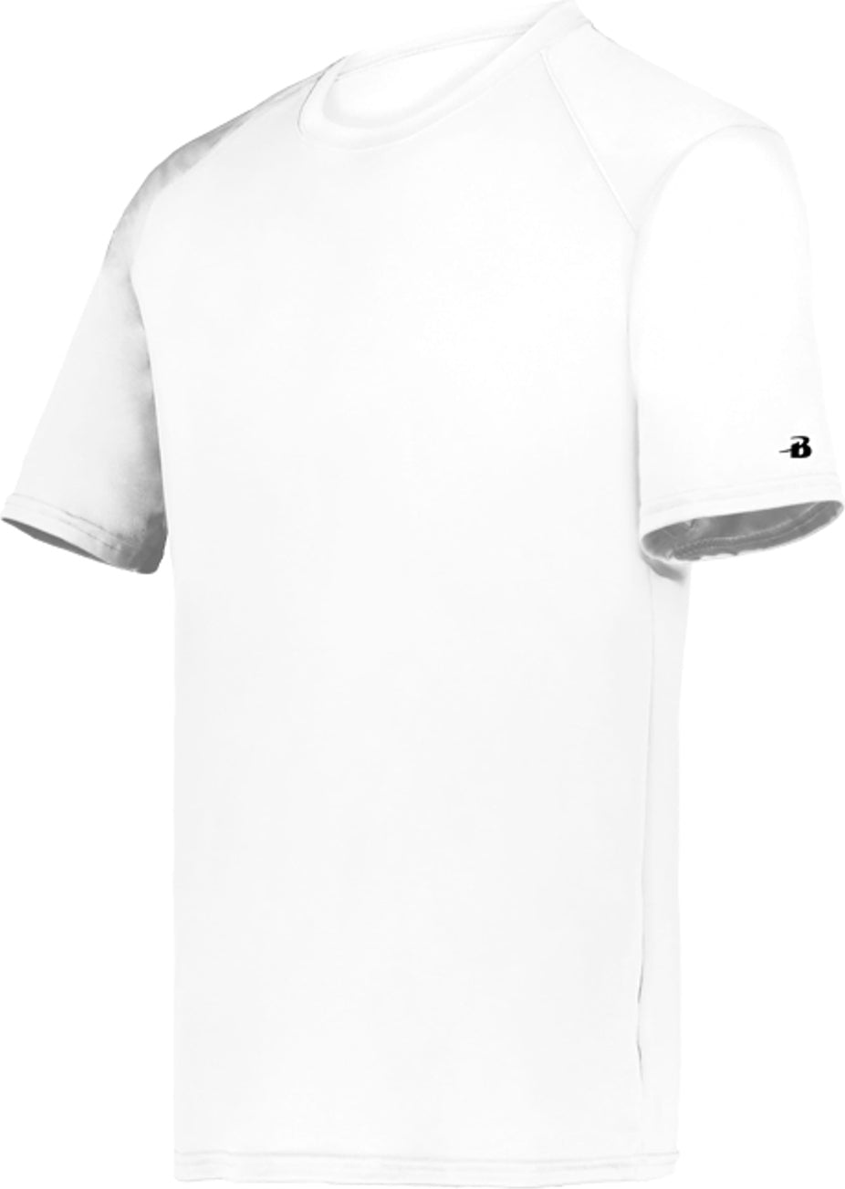 Front View of WHITE YOUTH B-CORE TEE