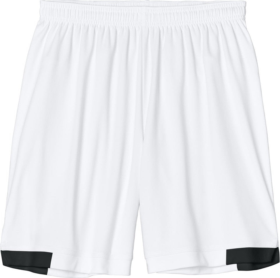 Front View of White/Blk Sport-Tek Club 7" Short ST442