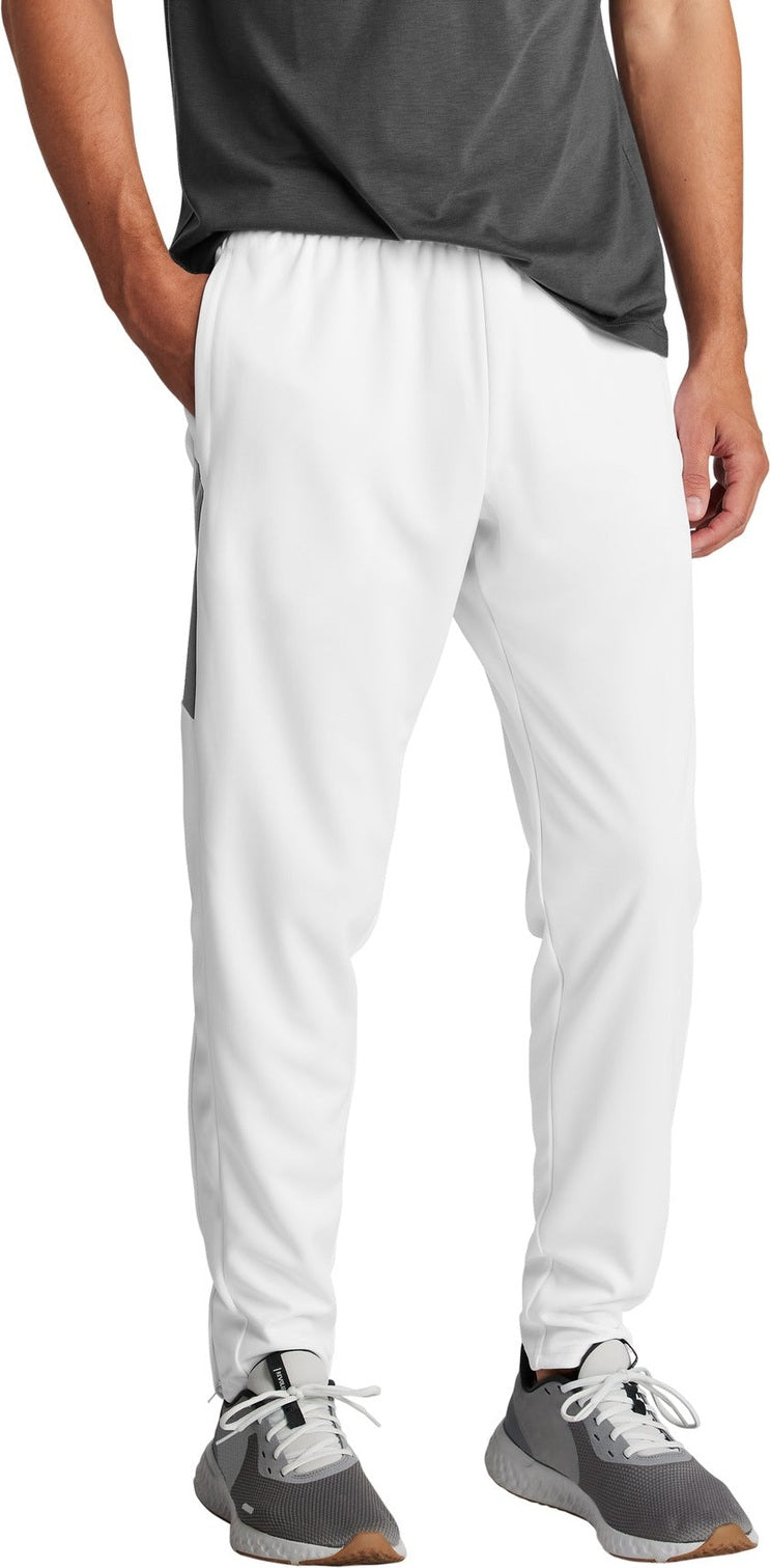 Front View of White/IrGy Sport-Tek Travel Pant PST800