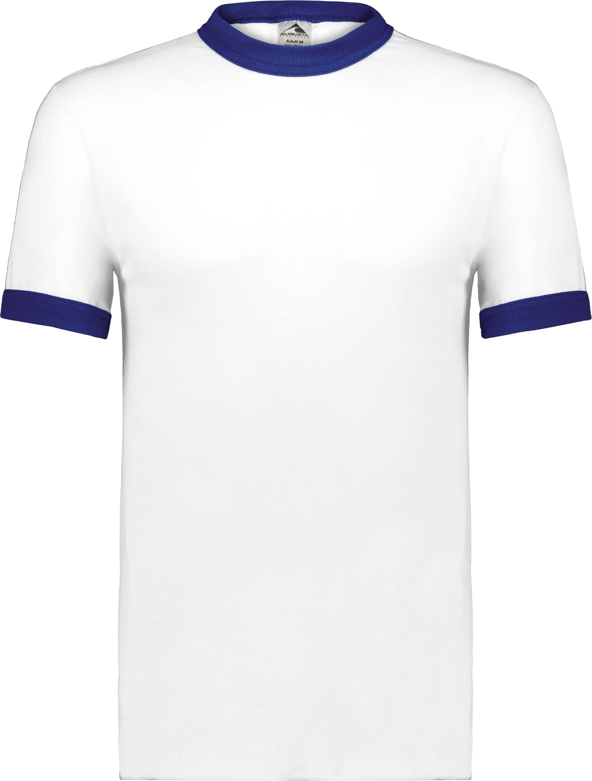 WHITE/PURPLE ADULT RINGER T-SHIRT