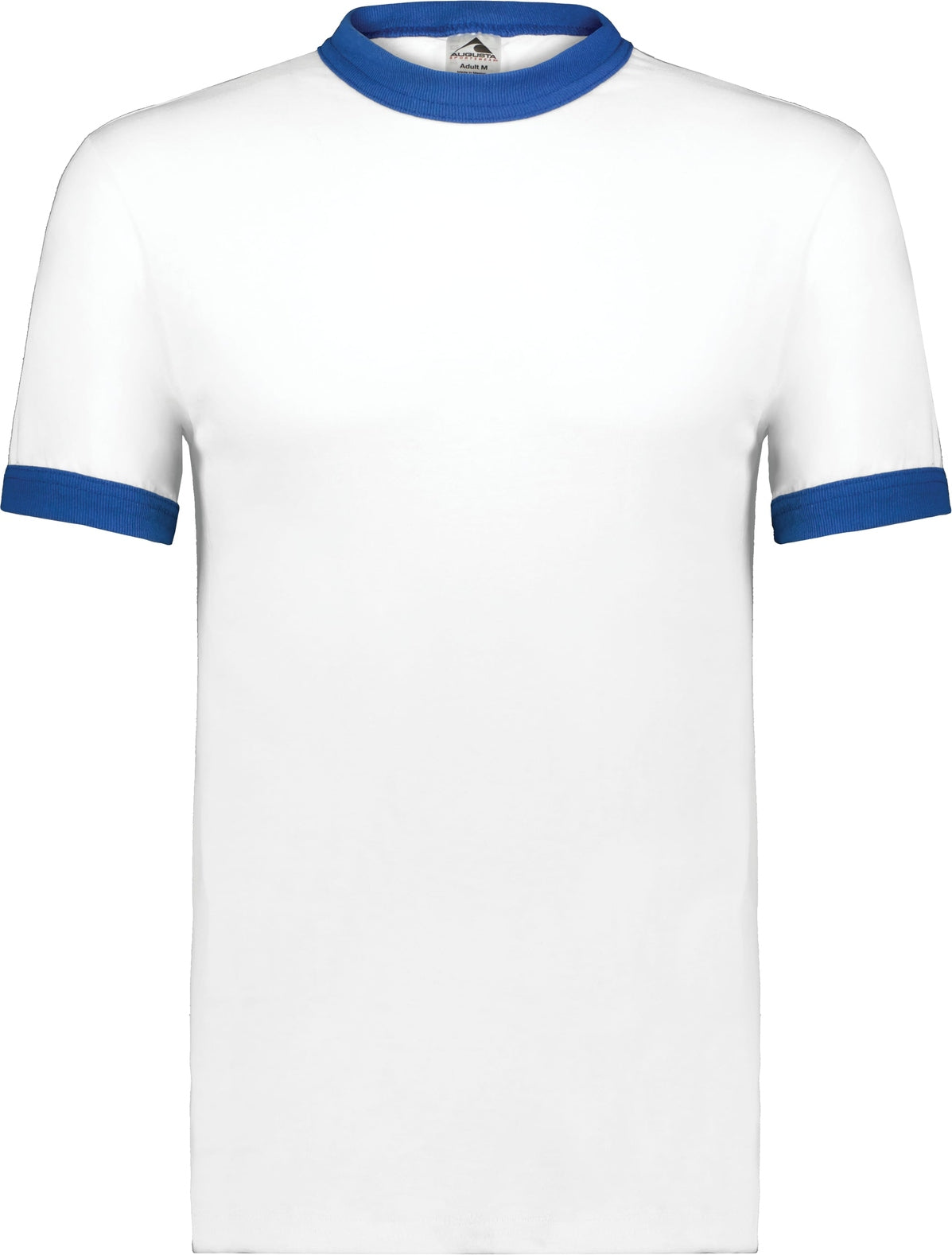 WHITE/ROYAL ADULT RINGER T-SHIRT
